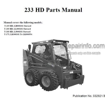 thomas skid steer parts t233hd|Thomas Equipment .